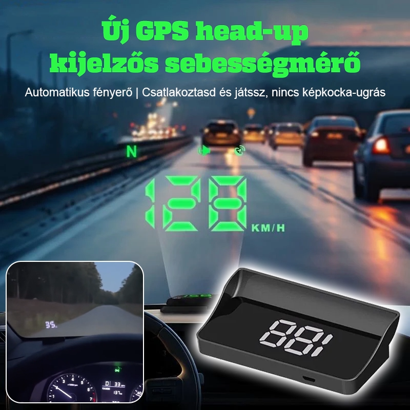 HUD sebességmérő kijelző
